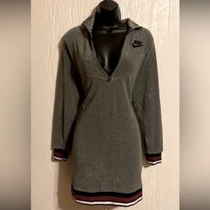 Nike Women's Archive French Terry Half Zip Dress Size S
